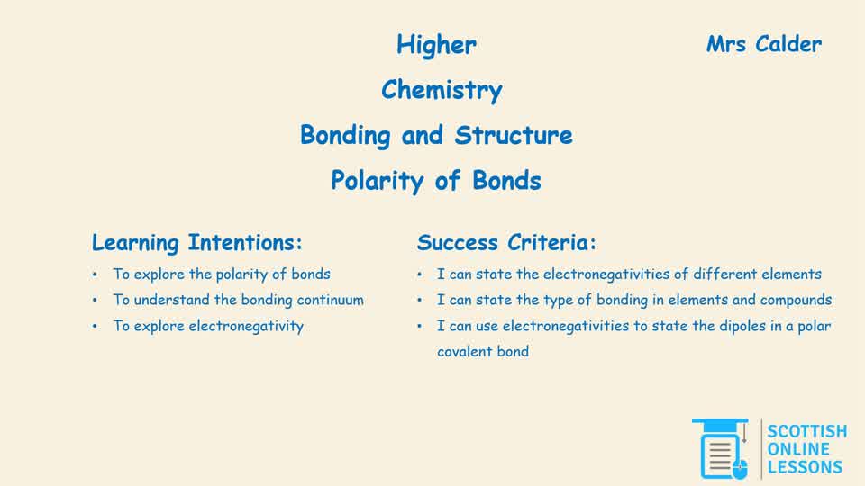 Polarity of Bonds