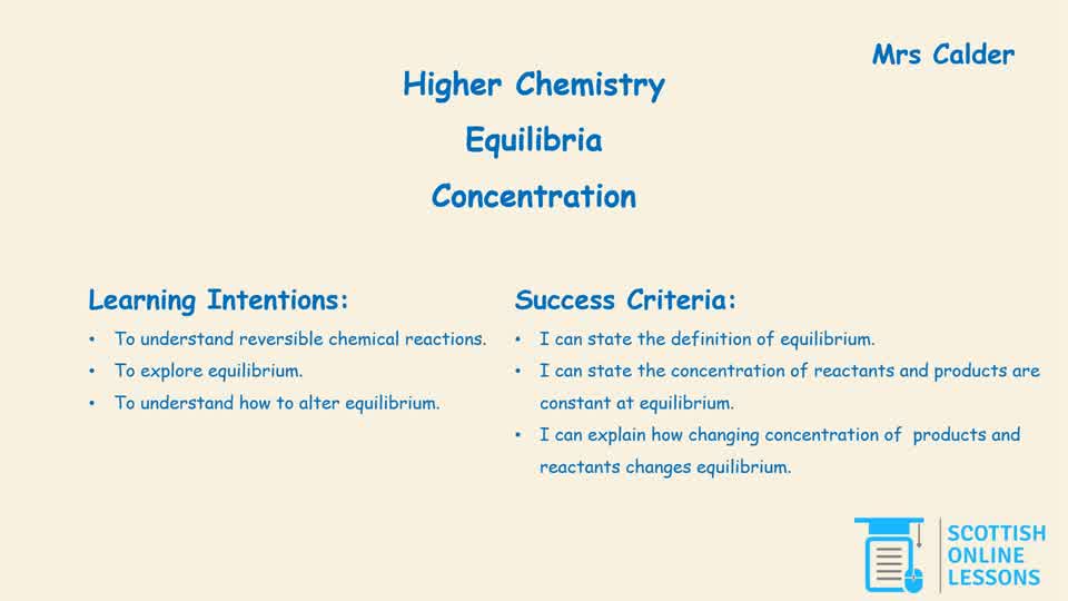 Equilibria and Concentration