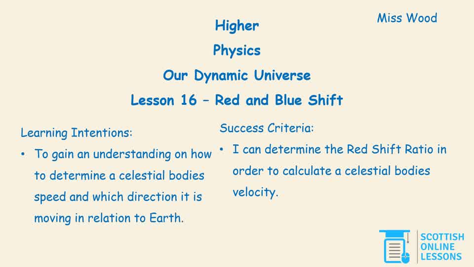 Red and Blue Shift