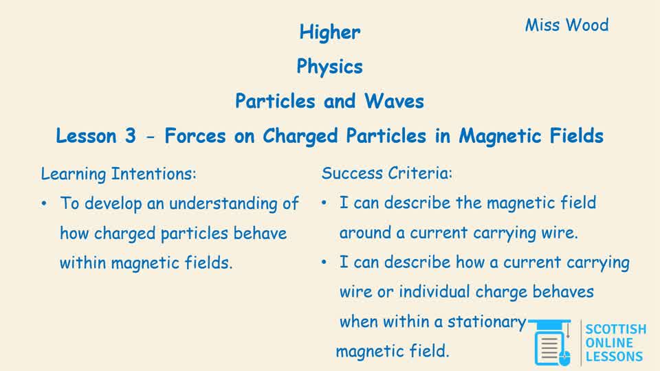 Forces on Charged Particles in Magnetic Fields