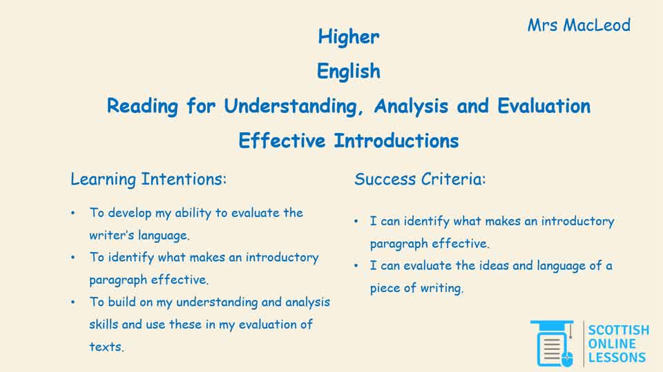 Effective Introduction Questions